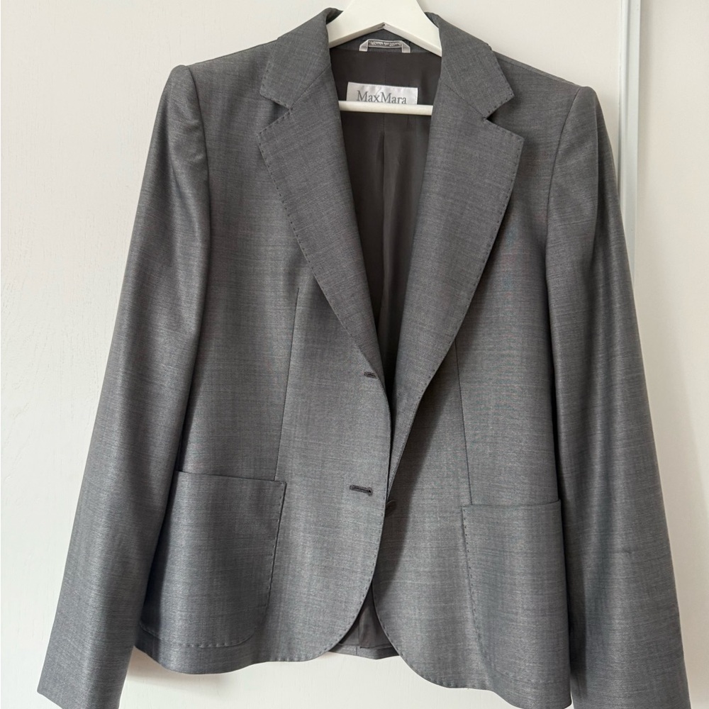 MaxMara Gray Suit 2 Piece Set